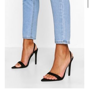 Pointed Toe Slingback Two Parts